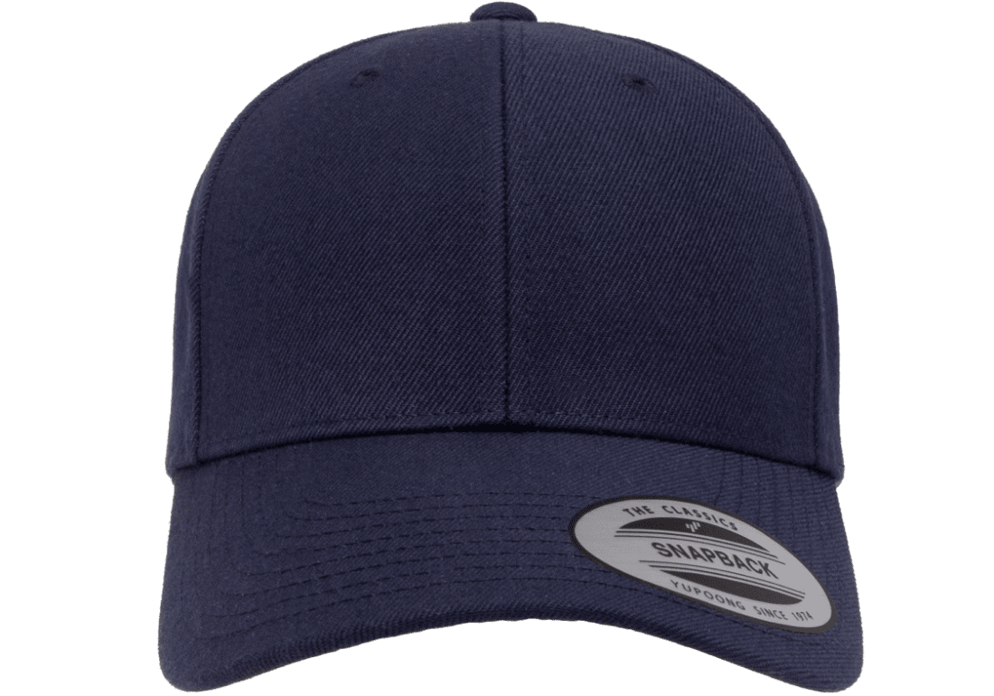 Yupoong - Premium Curved Visor Snapback Cap - 6789M Stitch Kings