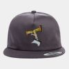 Yupoong - Unstructured Five-Panel Snapback Cap - 6502 Thumbnail