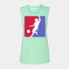 Bella + Canvas - Women's Flowy Scoop Muscle Tank - 8803 Thumbnail