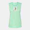 Bella + Canvas - Women's Flowy Scoop Muscle Tank - 8803 Thumbnail