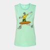 Bella + Canvas - Women's Flowy Scoop Muscle Tank - 8803 Thumbnail