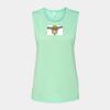 Bella + Canvas - Women's Flowy Scoop Muscle Tank - 8803 Thumbnail