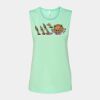 Bella + Canvas - Women's Flowy Scoop Muscle Tank - 8803 Thumbnail