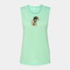 Bella + Canvas - Women's Flowy Scoop Muscle Tank - 8803 Thumbnail