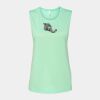 Bella + Canvas - Women's Flowy Scoop Muscle Tank - 8803 Thumbnail