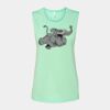 Bella + Canvas - Women's Flowy Scoop Muscle Tank - 8803 Thumbnail