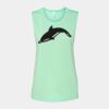 Bella + Canvas - Women's Flowy Scoop Muscle Tank - 8803 Thumbnail