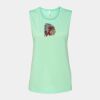Bella + Canvas - Women's Flowy Scoop Muscle Tank - 8803 Thumbnail