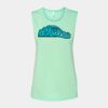 Bella + Canvas - Women's Flowy Scoop Muscle Tank - 8803 Thumbnail
