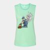 Bella + Canvas - Women's Flowy Scoop Muscle Tank - 8803 Thumbnail