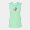 Bella + Canvas - Women's Flowy Scoop Muscle Tank - 8803 Thumbnail