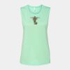 Bella + Canvas - Women's Flowy Scoop Muscle Tank - 8803 Thumbnail