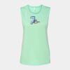 Bella + Canvas - Women's Flowy Scoop Muscle Tank - 8803 Thumbnail