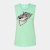Bella + Canvas - Women's Flowy Scoop Muscle Tank - 8803 Thumbnail