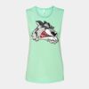 Bella + Canvas - Women's Flowy Scoop Muscle Tank - 8803 Thumbnail