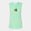 Bella + Canvas - Women's Flowy Scoop Muscle Tank - 8803 Thumbnail