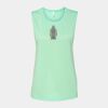 Bella + Canvas - Women's Flowy Scoop Muscle Tank - 8803 Thumbnail