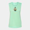 Bella + Canvas - Women's Flowy Scoop Muscle Tank - 8803 Thumbnail