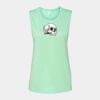 Bella + Canvas - Women's Flowy Scoop Muscle Tank - 8803 Thumbnail