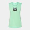 Bella + Canvas - Women's Flowy Scoop Muscle Tank - 8803 Thumbnail