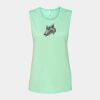 Bella + Canvas - Women's Flowy Scoop Muscle Tank - 8803 Thumbnail