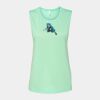 Bella + Canvas - Women's Flowy Scoop Muscle Tank - 8803 Thumbnail
