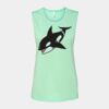 Bella + Canvas - Women's Flowy Scoop Muscle Tank - 8803 Thumbnail