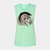 Bella + Canvas - Women's Flowy Scoop Muscle Tank - 8803 Thumbnail