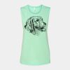 Bella + Canvas - Women's Flowy Scoop Muscle Tank - 8803 Thumbnail