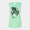Bella + Canvas - Women's Flowy Scoop Muscle Tank - 8803 Thumbnail