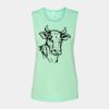 Bella + Canvas - Women's Flowy Scoop Muscle Tank - 8803 Thumbnail
