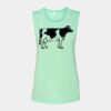 Bella + Canvas - Women's Flowy Scoop Muscle Tank - 8803 Thumbnail