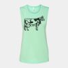 Bella + Canvas - Women's Flowy Scoop Muscle Tank - 8803 Thumbnail