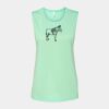 Bella + Canvas - Women's Flowy Scoop Muscle Tank - 8803 Thumbnail