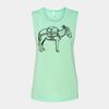 Bella + Canvas - Women's Flowy Scoop Muscle Tank - 8803 Thumbnail