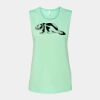 Bella + Canvas - Women's Flowy Scoop Muscle Tank - 8803 Thumbnail