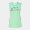 Bella + Canvas - Women's Flowy Scoop Muscle Tank - 8803 Thumbnail