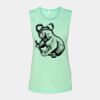 Bella + Canvas - Women's Flowy Scoop Muscle Tank - 8803 Thumbnail