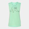 Bella + Canvas - Women's Flowy Scoop Muscle Tank - 8803 Thumbnail