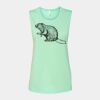 Bella + Canvas - Women's Flowy Scoop Muscle Tank - 8803 Thumbnail