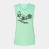 Bella + Canvas - Women's Flowy Scoop Muscle Tank - 8803 Thumbnail