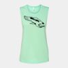 Bella + Canvas - Women's Flowy Scoop Muscle Tank - 8803 Thumbnail