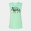 Bella + Canvas - Women's Flowy Scoop Muscle Tank - 8803 Thumbnail