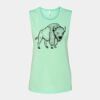 Bella + Canvas - Women's Flowy Scoop Muscle Tank - 8803 Thumbnail