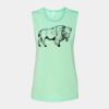 Bella + Canvas - Women's Flowy Scoop Muscle Tank - 8803 Thumbnail
