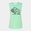 Bella + Canvas - Women's Flowy Scoop Muscle Tank - 8803 Thumbnail