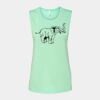 Bella + Canvas - Women's Flowy Scoop Muscle Tank - 8803 Thumbnail