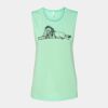 Bella + Canvas - Women's Flowy Scoop Muscle Tank - 8803 Thumbnail