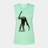 Bella + Canvas - Women's Flowy Scoop Muscle Tank - 8803 Thumbnail