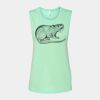 Bella + Canvas - Women's Flowy Scoop Muscle Tank - 8803 Thumbnail